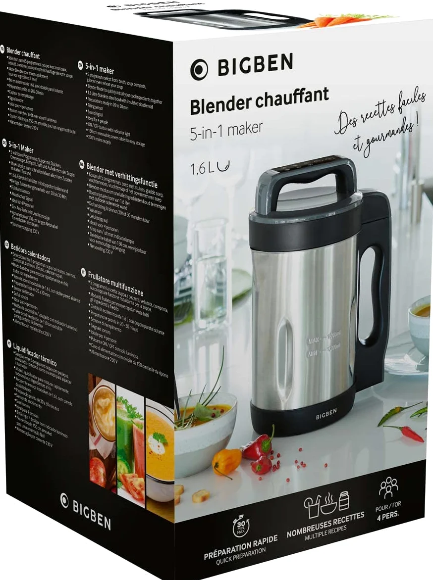 Mezclador calefactor gris Bigben