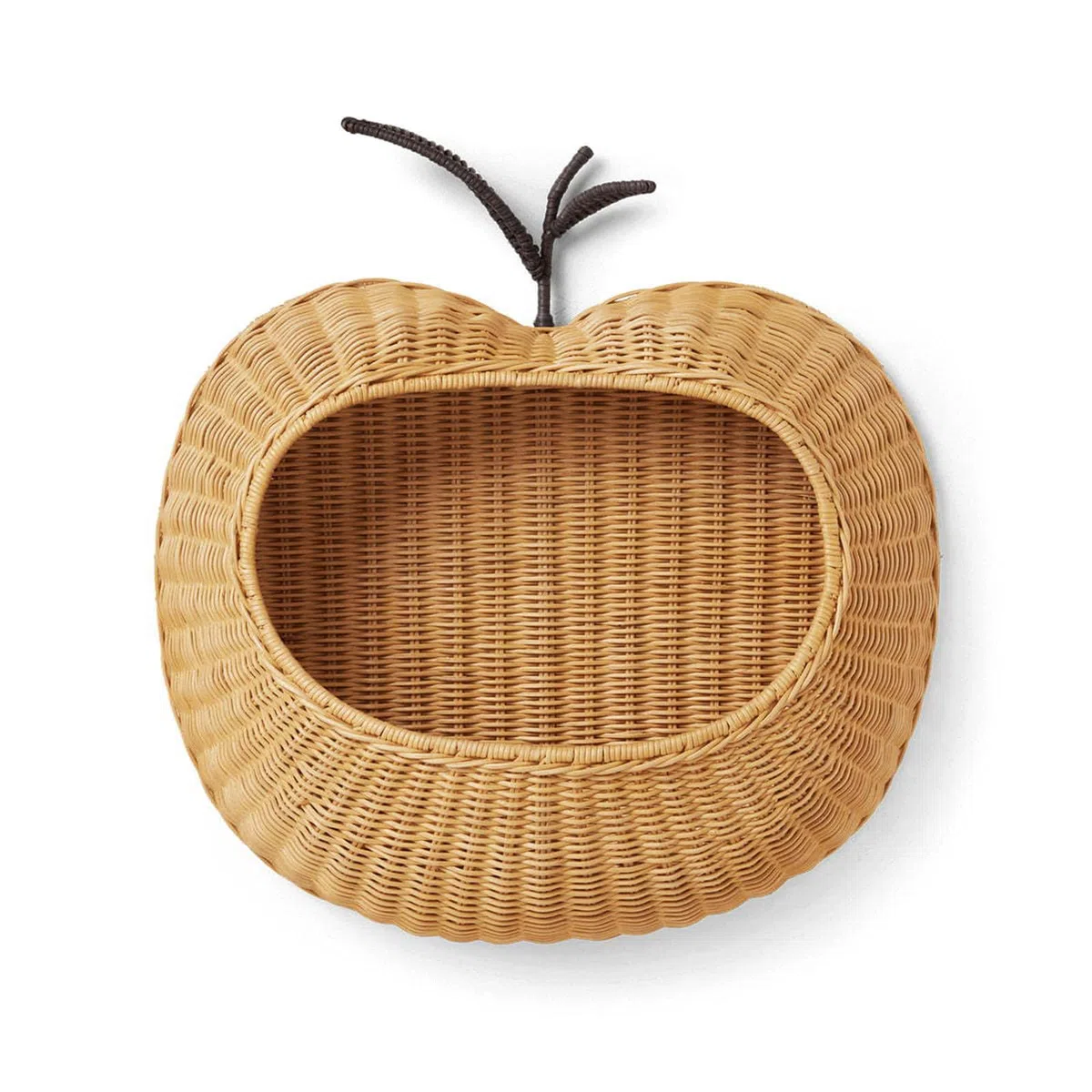 Cesta de Almacenamiento Tejida con Forma de Fruta for Colgar en la Pared, Cesta de Mimbre Decorativa a Mano for Dormitorio, Sala de Estar, Organizador de decoración Bohemio(B)