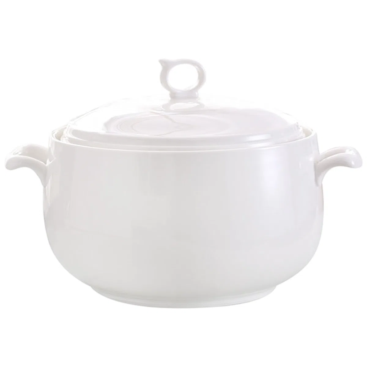 Sopa tureen 3000ml de cerámica redonda para servir tazones con tapas de sopa resistentes al calor con manijas seguros para microondas para la cocina del hogar del restaurante, con manijas