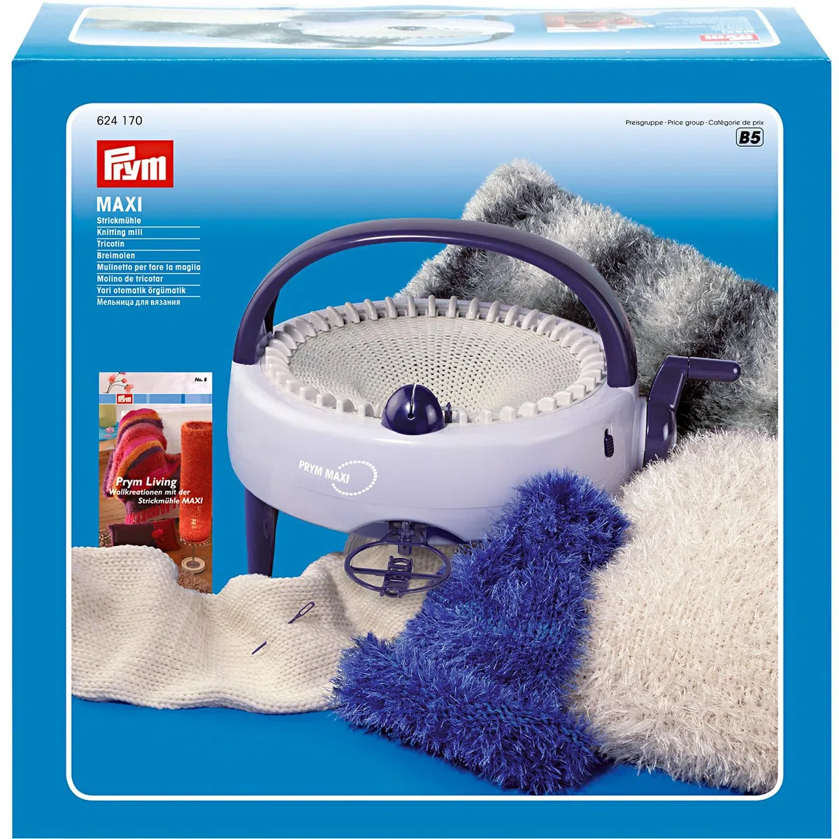 Prym Molino de tejer azul ciruela gris tórtola 1 pieza