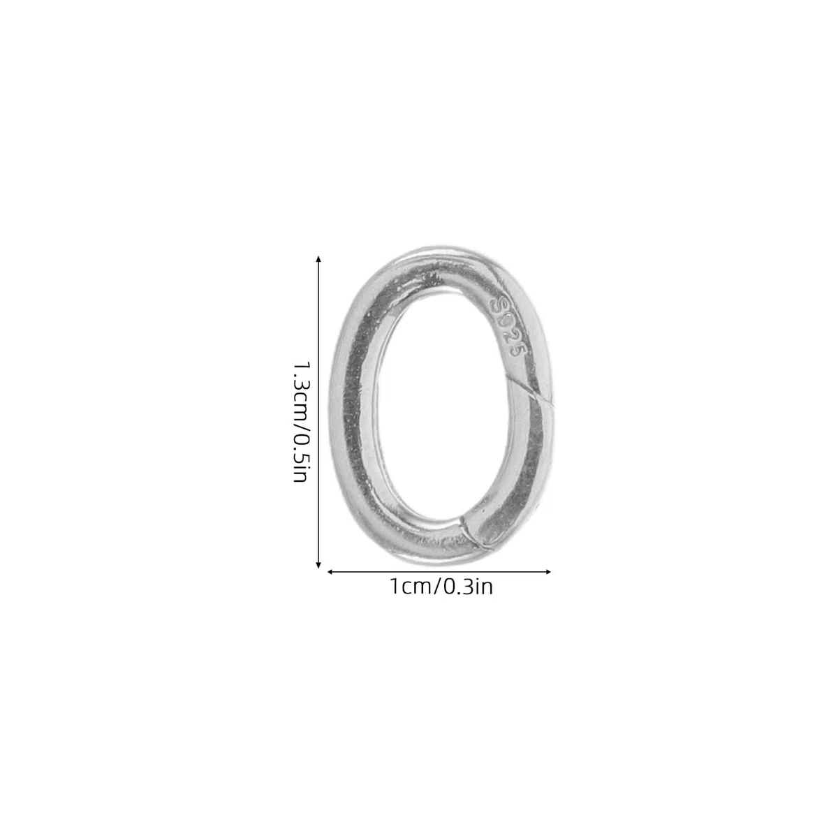 2 Piezas Cierres de Resorte Metálicos para Joyería 10Mm X 13Mm, 2 Unidades, Conectores Finales para Pulseras y Collares, Cierre Colgante Seguro para Hacer Cadenas y Accesorios de