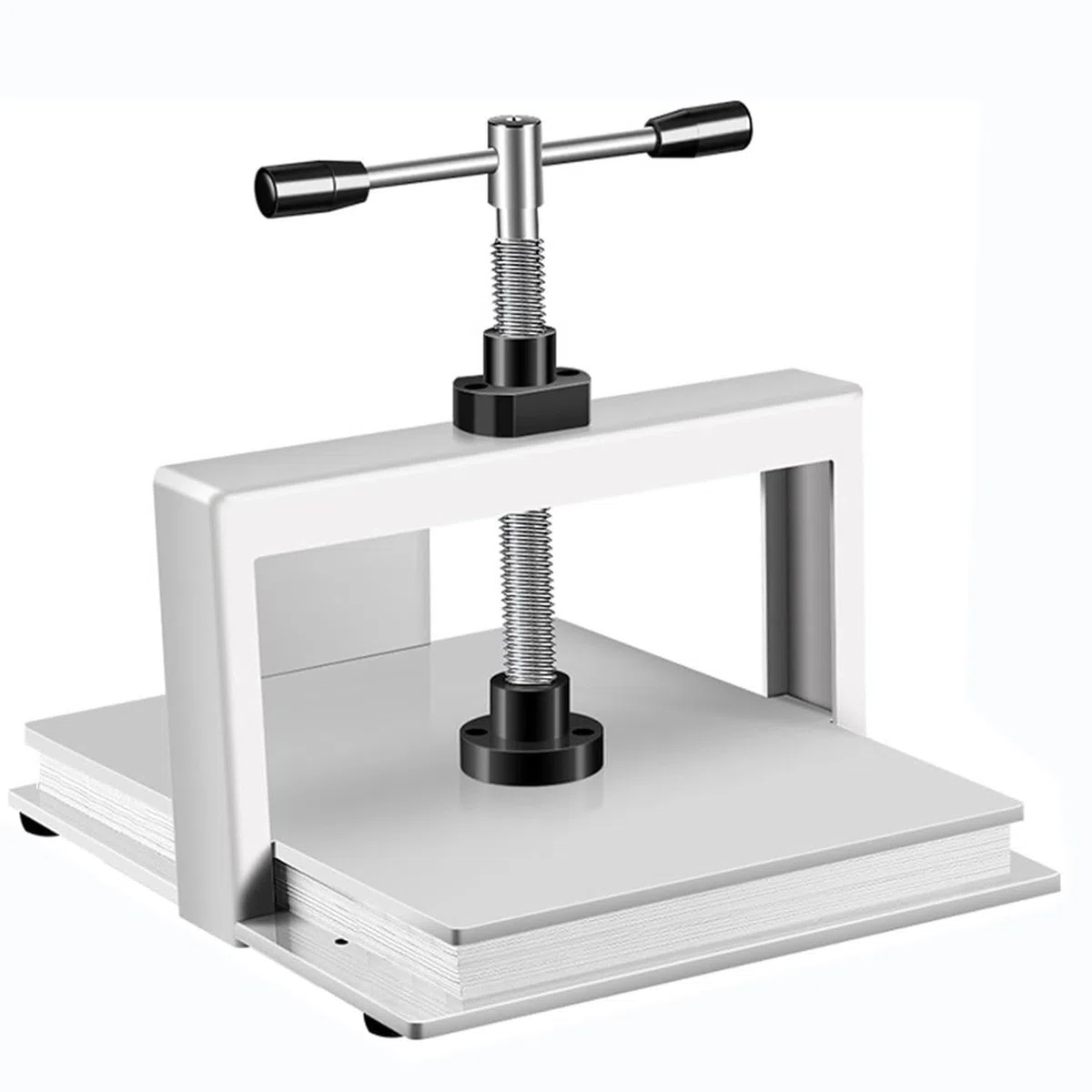Prensa manual de papel para prensa de libros A4/A3, máquina aplanadora de papel, carpeta resistente, 1500 kg de presión grande para cortar fotos, folletos