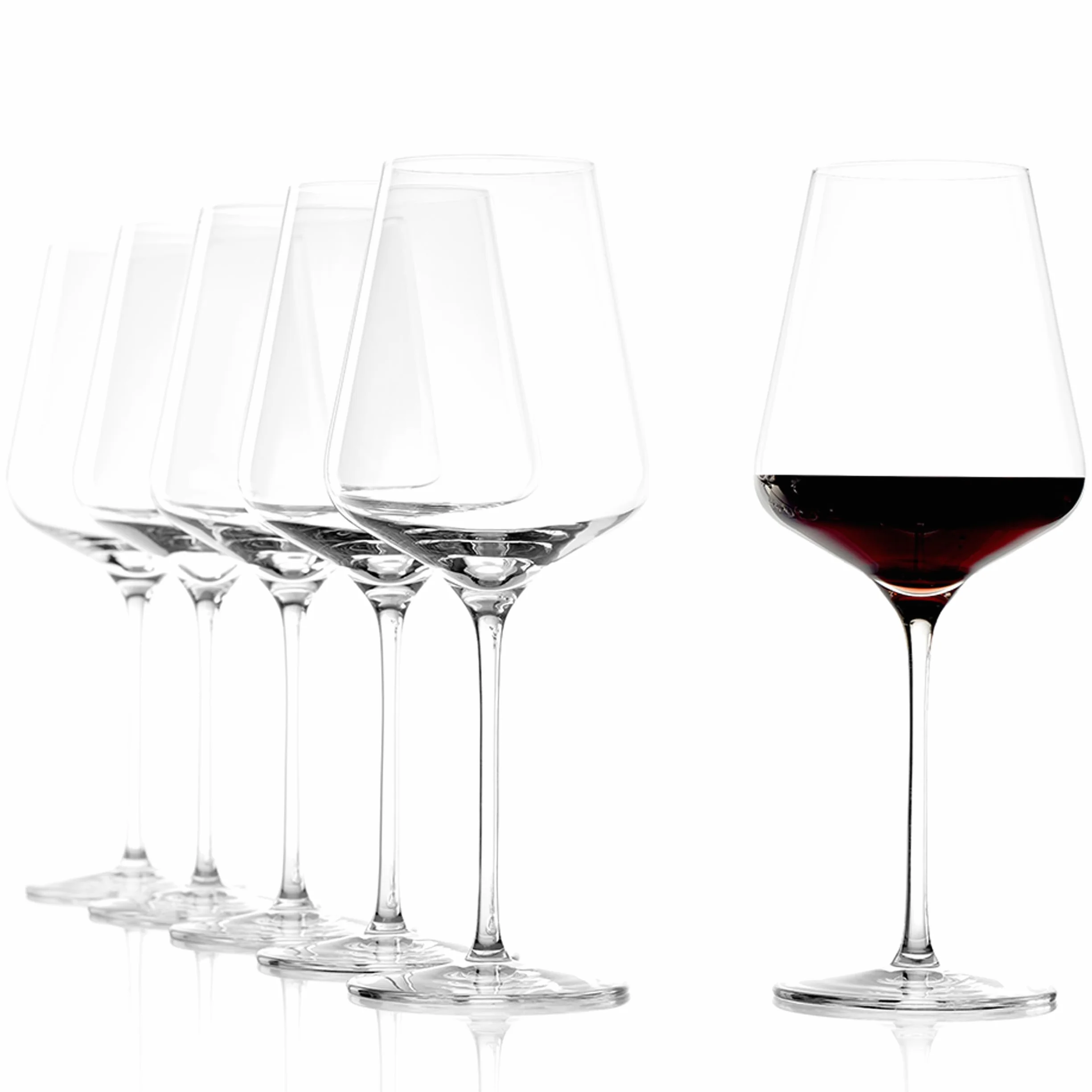 Stölzle Lausitz Copas de Bordeaux Quatrophil Set de 6, 645 ml – Elegantes Copas de Vino Tinto Ideales para Bordeaux – Aptas para Lavavajillas y Resistentes a Golpes