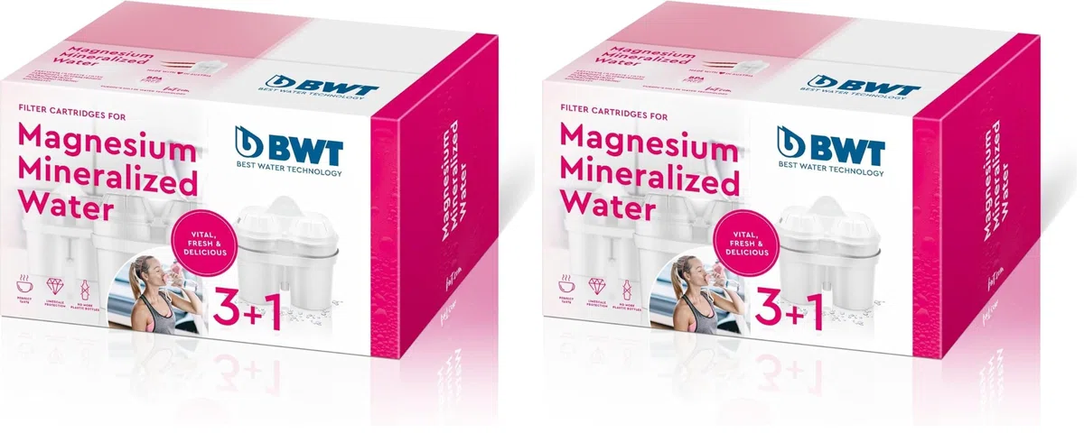 BWT Magnesium Mineralizer - Pack de filtros de jarra de agua que mineralizan el agua con magnesio (Paquete de 2)