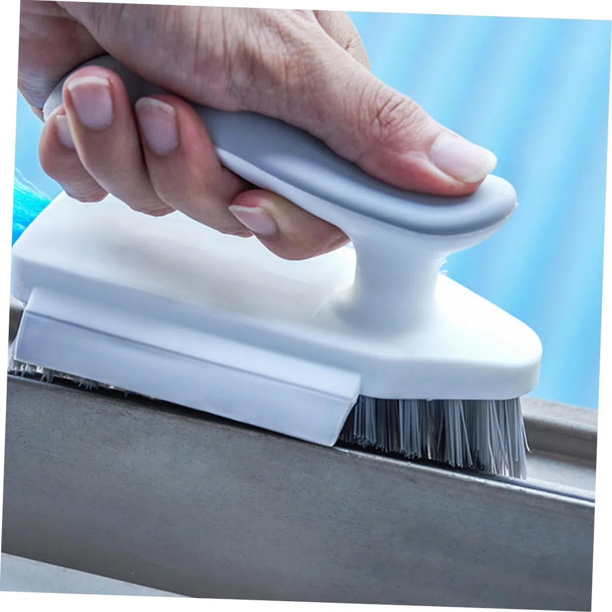 TOPBATHY 10piezas Cepillo De Limpieza Multifuncional para Juntas y Rincones De Cepillos De Limpieza Reutilizables para Baños y Suelos Sin Esquinas Difíciles De