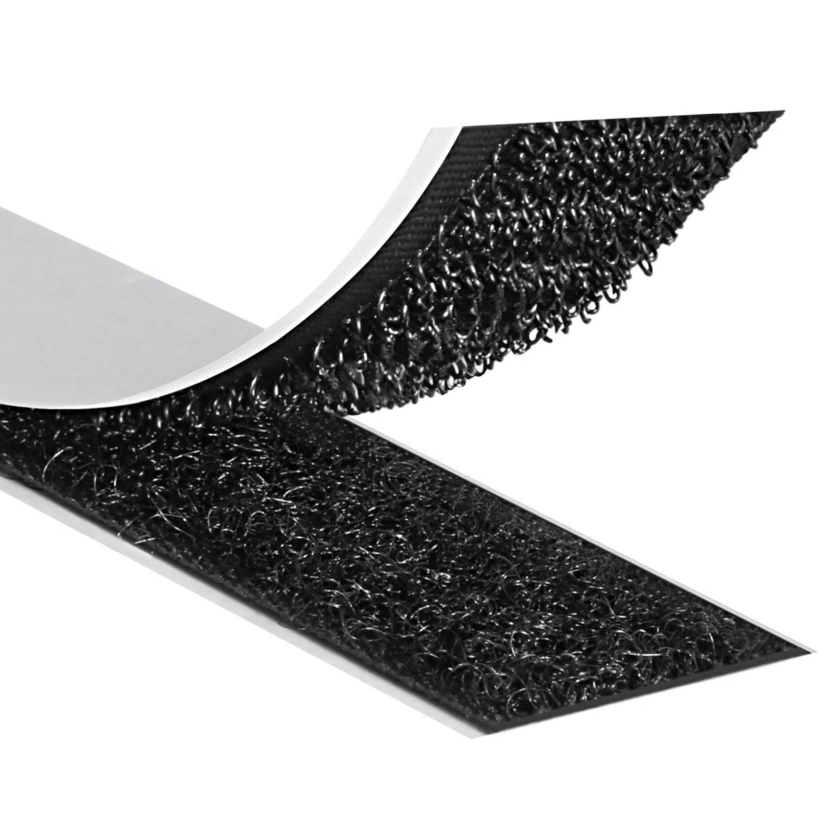 KLEBESHOP24 Cinta de gancho y lazo autoadhesiva para exteriores, hook y loop extra fuerte, con adhesivo de acrilato/negro, 38 mm x 8 m
