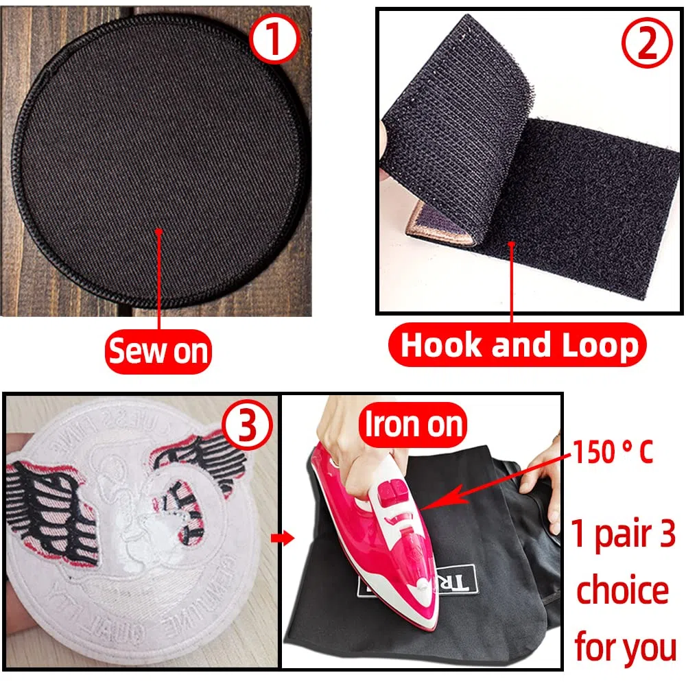 Parche personalizado con texto en inglés "Your Own Moral" para cualquier logotipo, letrero con nombre de mascota de 2 x 3 pulgadas, gancho y bucle, coser o planchar(50 piezas, Rectangular 7,6x5,1 cm)