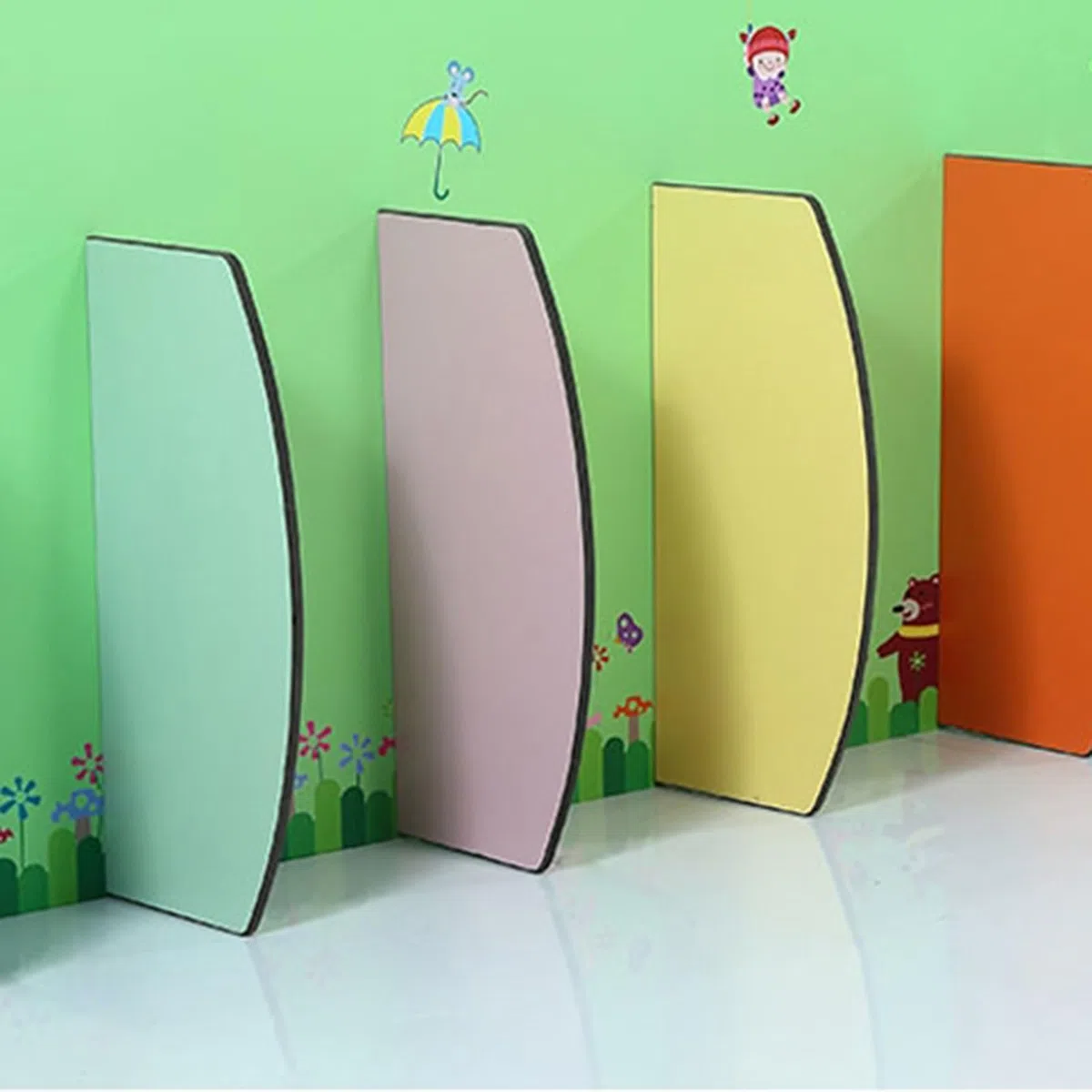 Divisor de orinal para niños, diseño de dibujos animados para escuelas y jardines de infancia, protector de higiene para niños, diseño divertido y seguro