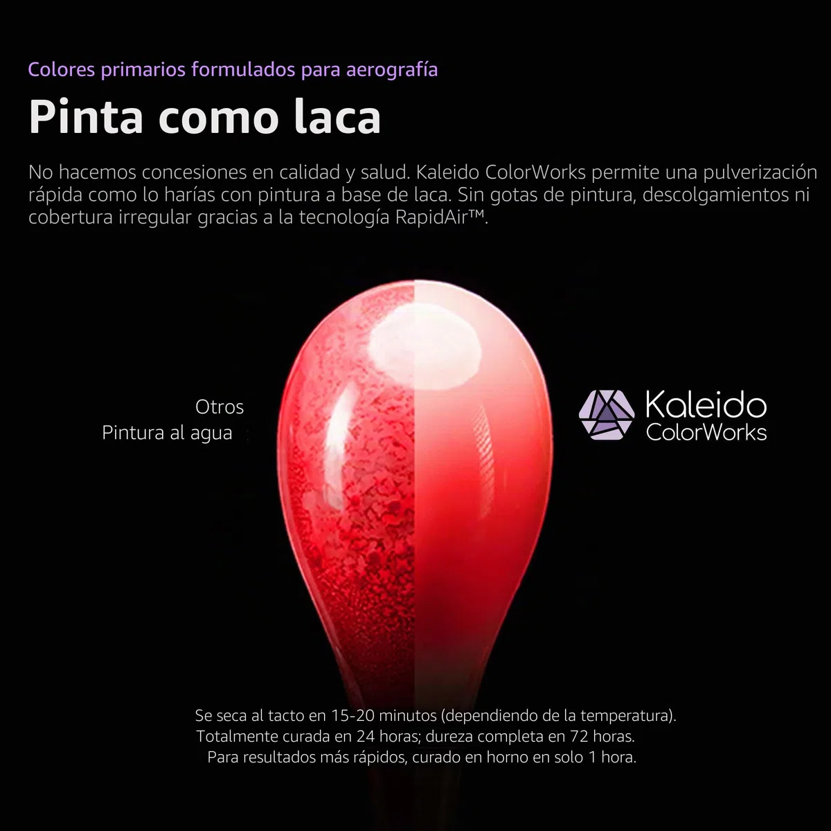 Gaahleri Kaleido Primary 24-Color Set B – Pintura acrílica para aerógrafo, prediluida, brillante, con diluyente y limpiador