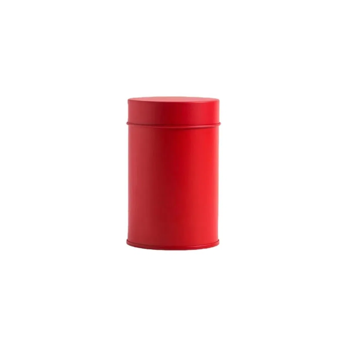 8 latas de metal for té con tapa doble sellada, recipientes hojalata for guardar hojas secas sueltas, café, dulces y especias para Té, Café, Azúcar(Red,S)