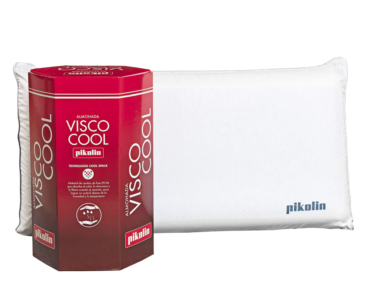 PIKOLIN Almohada Viscoelástica Premium | Firmeza Media | 70 cm | Refrescante Tecnología Cool Space | Desenfundable | VISCO Cool