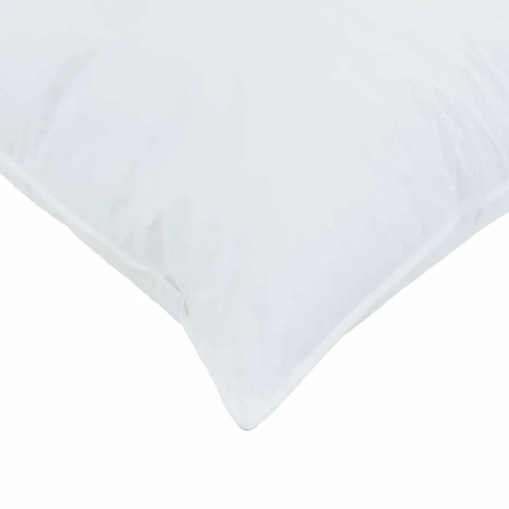 Almohada blanca de 60 x 70 cm de algodón con relleno de fibra de bambú, almohada ergonómica para dormir de lado, boca abajo, boca abajo, transpirable, fácil de limpiar, 1 unidad