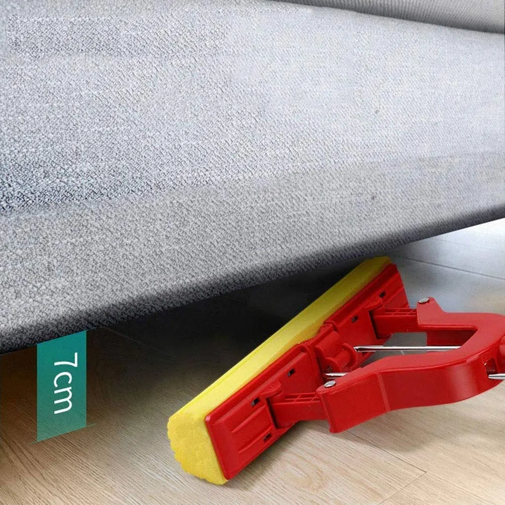 Fregona de Microfibra Limpiador de fregona de Piso de Microfibra Reutilizable con Mango Extensible para Piso de Madera Dura