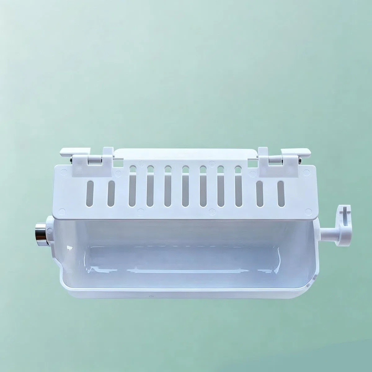 Repuesto para Fabricador de Hielo Bandeja Giratoria Cubitera Cesta Depósito Almacenamiento Recambio PP Resistente Al Frío con Compuerta Compa