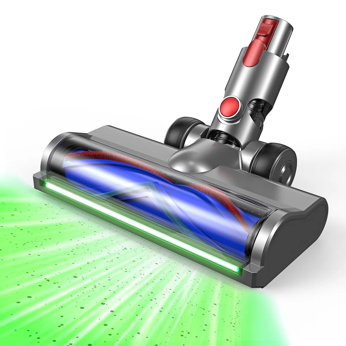 EVARY Cepillos de Repuesto compatibles con Dyson V7, V8, V10, V11 y V15. Cepillo para Suelos. Cabezal reemplazable con accionamiento Directo. para parqué, Suelos Duros y alfombras
