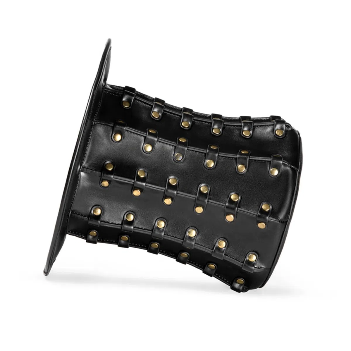 Cabilock Sombrero de Copa Estilo Punk Remaches Tocado para Fiestas Accesorios de Halloween para Hombres y Mujeres para Eventos Temáticos