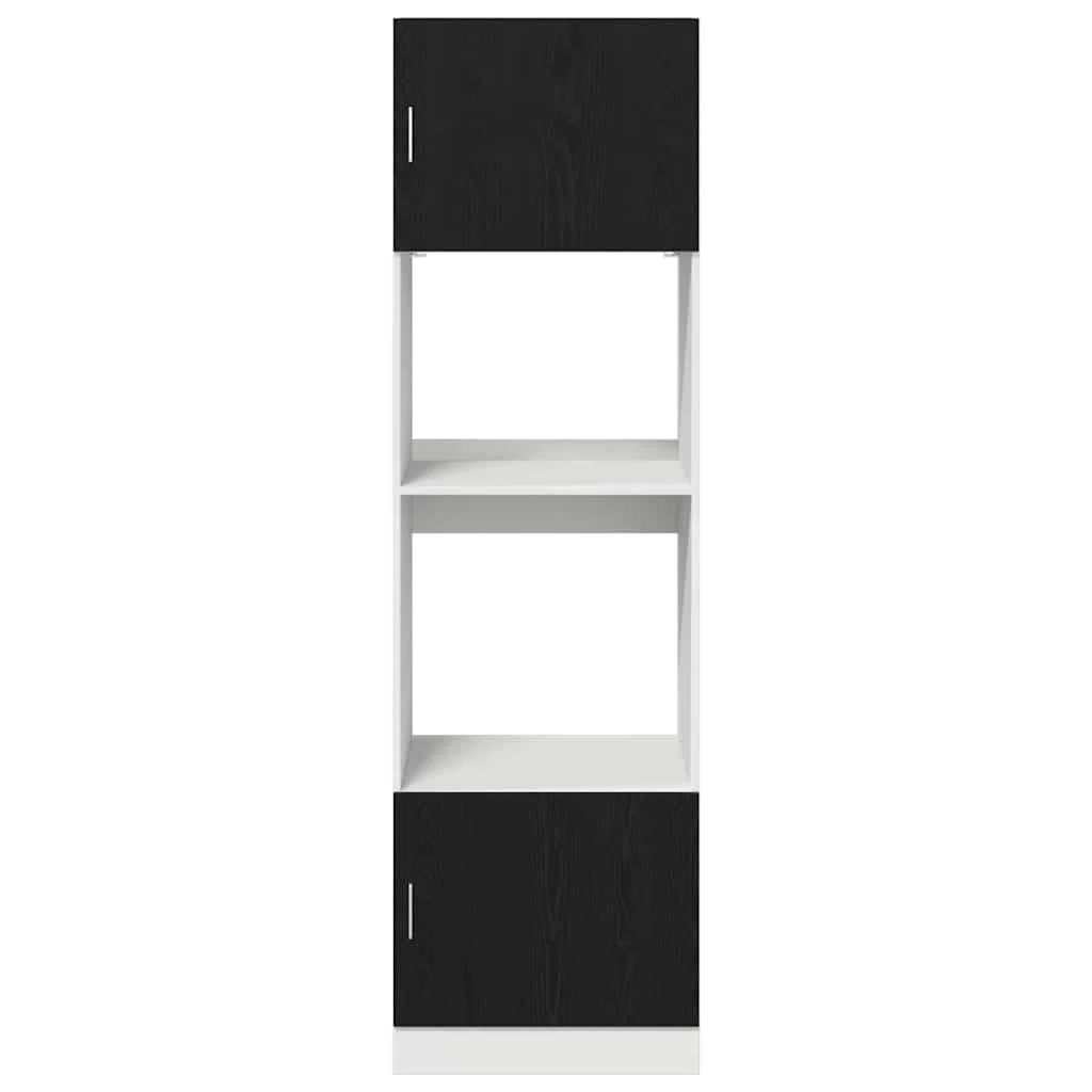 Mueble Colgante con Estante Roble Negro 60 x 57 x 207 cm