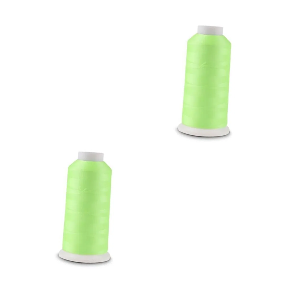 SHINEOFI 2piezas Hilo De Bordar Luminous Glow in The Dark Yards Hilo De Coser Verde Para Bordado y Manualidades Para Proyectos Creativos y Decorativos