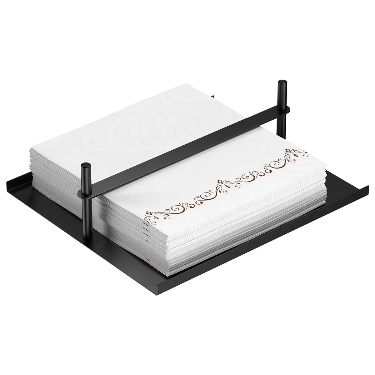Servilletero para mesa de cocina, moderno dispensador de servilletas para invitados, bandeja para baño, servilletero cuadrado plano para comedor, decoración de sala de papel, oficina,