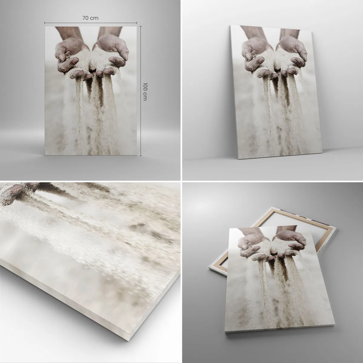 ARTTOR Cuadro Decorativo 70x100 cm Moderno Vertical Personas - 6234 | Cuadro sobre Lienzo Grande Arte mural Decoración del Hogar Salón Dormitorio Cocina sobre Lienzo Cuadros de Pared Estilo