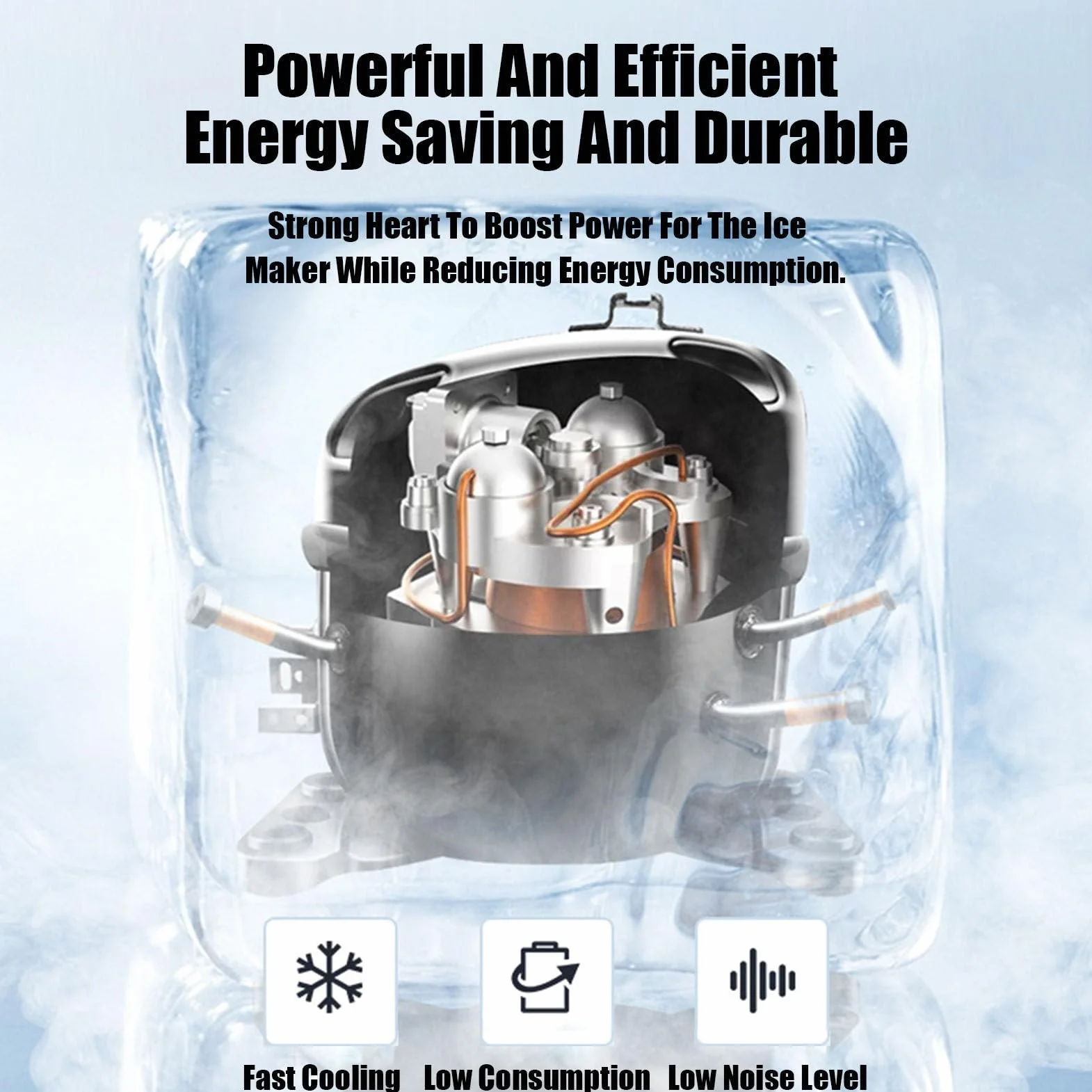 Genérico Máquina de Hielo Snowflake de Acero Inoxidable Comercial para Hielo raspado y en Escamas, Ideal para granizados y Conos de Nieve (120 kg) (180 kg)