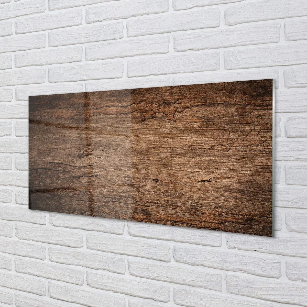 Tulup Impresión acríl Acrílico 100x50cm Impresa Decoración Imagen Cuadro sobre acríl Pinturas – Textura De Madera del Grano