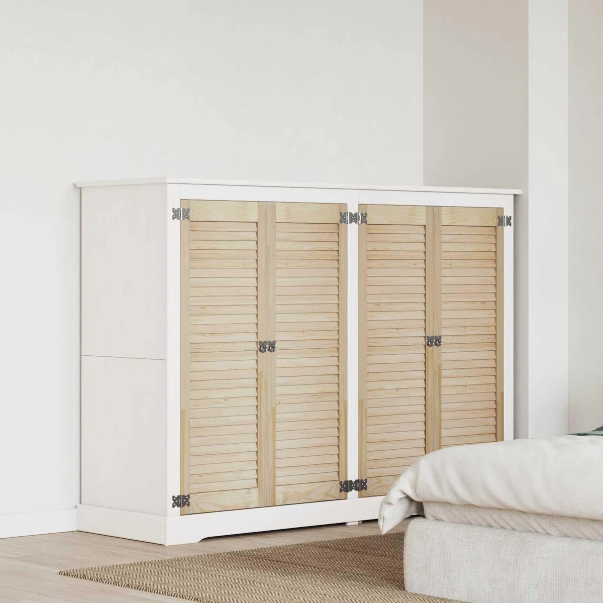 Puerta de Armario con Puerta 4 pcs Natural 110 x 2,1 x 39,5 cm,Ferretería para armarios,Puertas de armarios,9.84kg-3394494