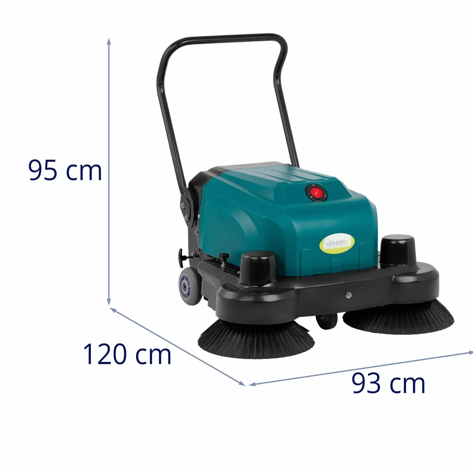 ULX-12100S - Barredora de aspiración con batería (4800 m²/h, ancho del cepillo, 52 cm, barredora y aspiradora)