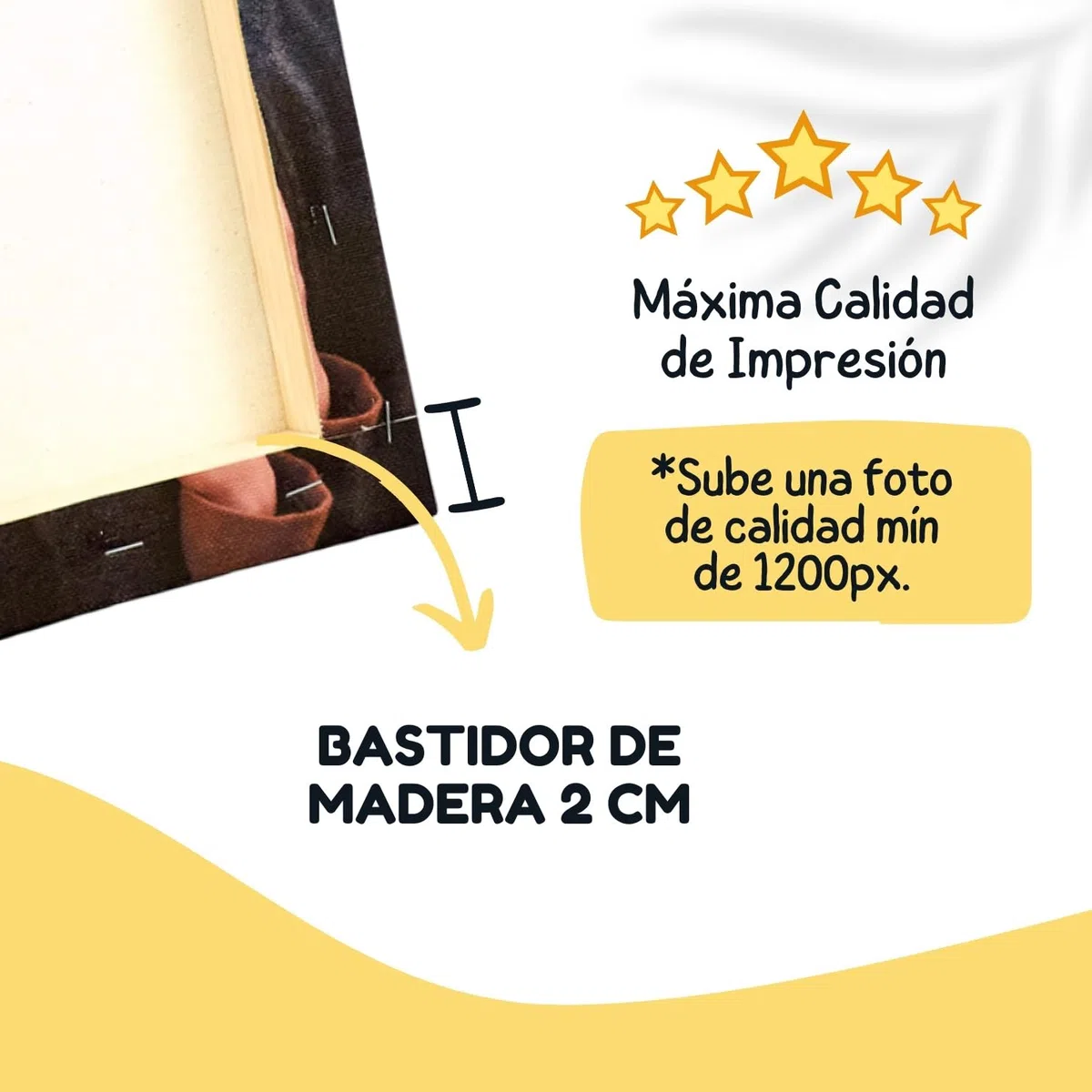 CUAC REVOLUTION Cuadro personalizado con tu foto. Impresión en foto lienzo sobre bastidor de madera de pino. Foto en formato 4:3 y con bastidor (90x60cm)