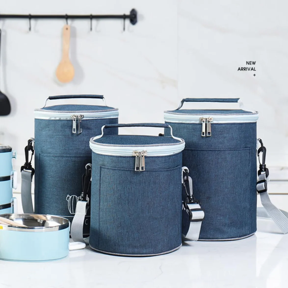 Bolsa Térmica Isotérmica para Alimentos Cremallera Bidireccional, Tela Oxford Ligera y Aislamiento Térmico Adecuado para Camping y Picnic