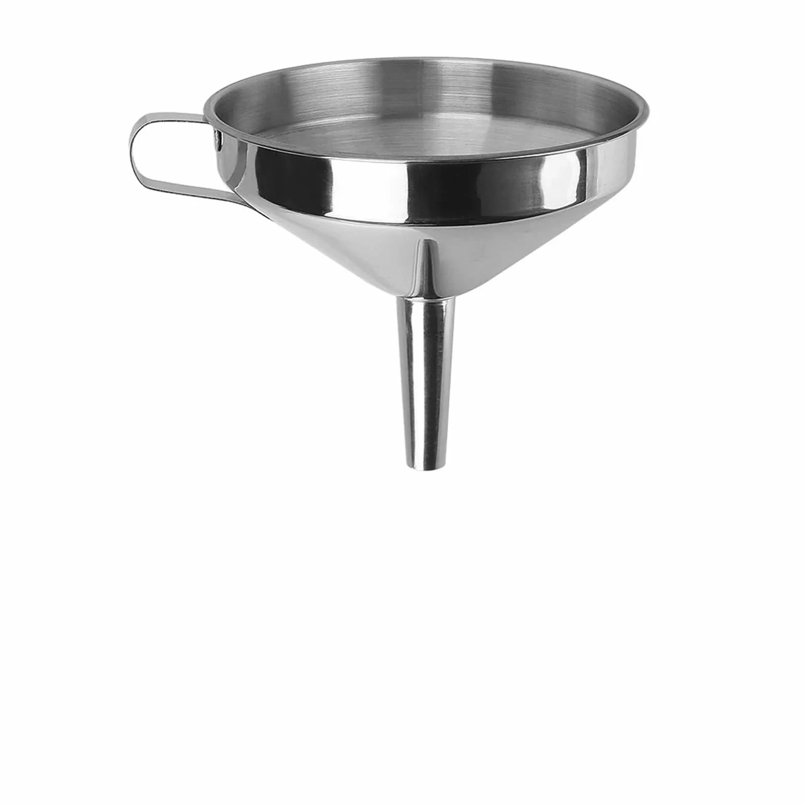 Embudo de Frasco Aceite Cerveza Vino Barra Acero Inoxidable con Filtro Desmontable Accesorio Cocina(L14 CM)