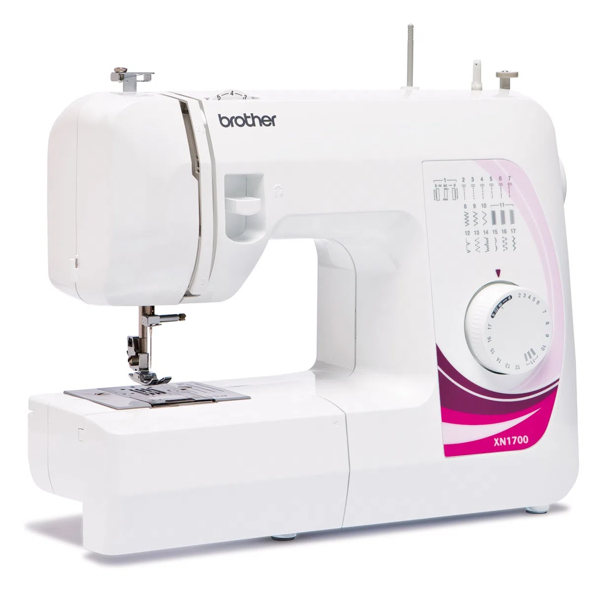 Brother Máquina de Coser xn1700, Aloja Bobina, 17 Punto de programas