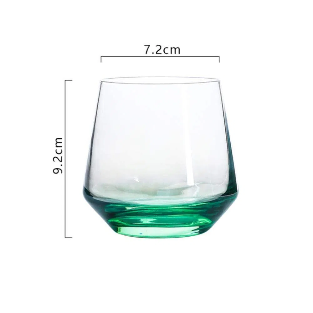 CXK Vasos arcoíris Cristal de Cerveza Plateado Copa de Vino Vaso de Agua de Vidrio Bar Copa de Vino, 7 Piezas