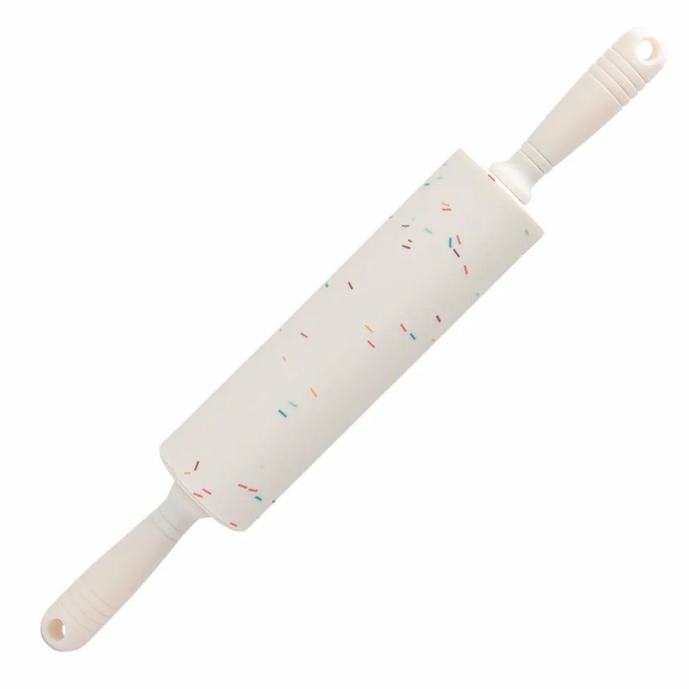 Rodillo de silicona para hornear, herramienta de cocina doméstica, accesorio antiadherente para hornear, 31 x 4,3 cm, fácil de limpiar, perfecto para galletas y pastelería