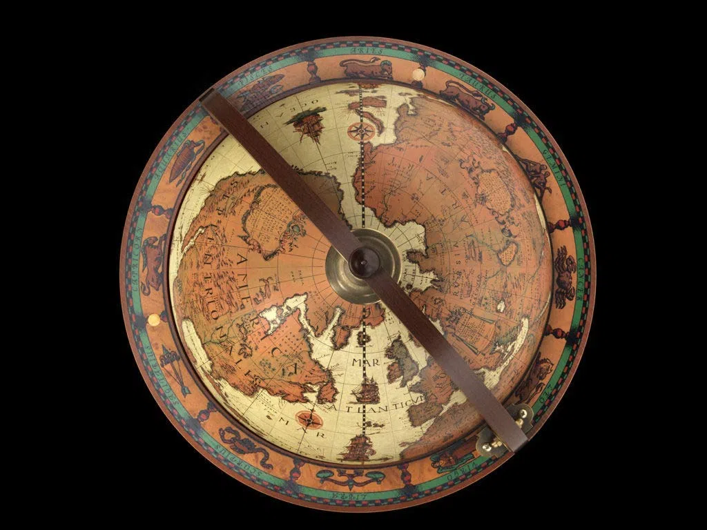 Bar Globe Art 42 / Marfil *hecho en Italia* con certificado de autenticidad