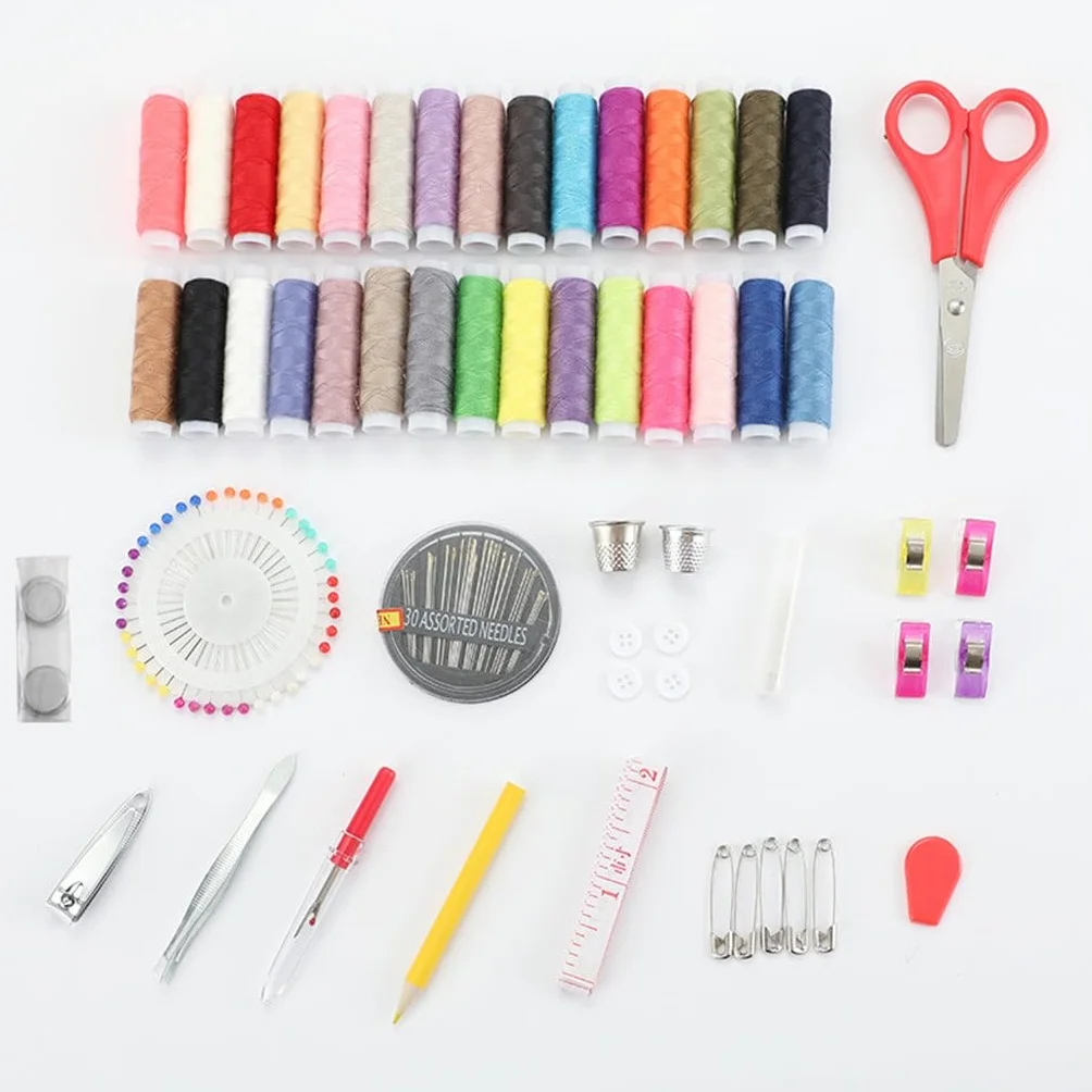 Juego de Costura portátil para el hogar Kit de Costura para el hogar Caja de Costura Juego de Herramientas de Costura