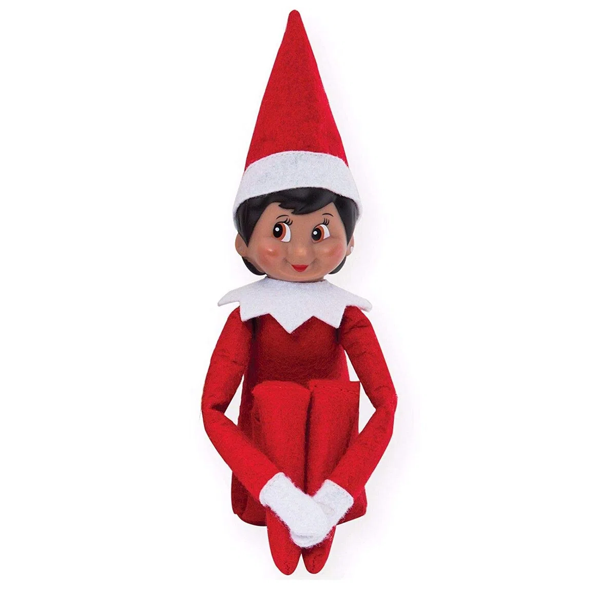 The Elf on the Shelf: A Christmas Tradition Girl Scout Elf (Ojos Marrones) con Falda de Copo de Nieve y Bufanda de la colección Claus Couture