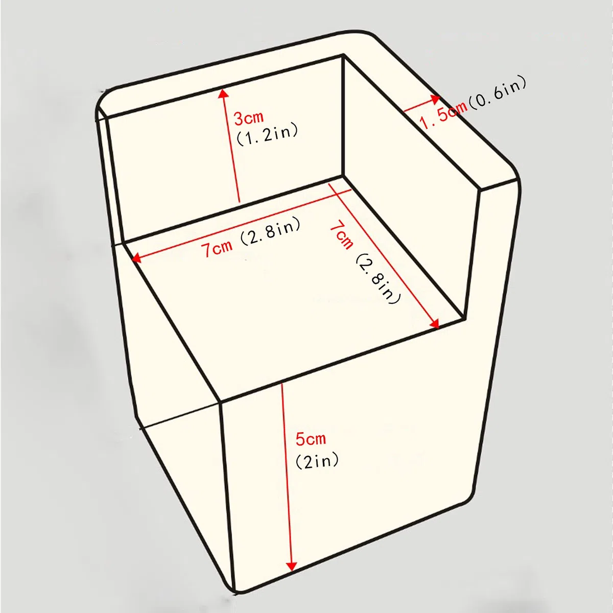 Paquete de 4 elevadores de cama de madera maciza natural de pino para sofás, cunas y más, elevadores de altura resistentes (7 x 7 x 5 cm), perfectos para almacenamiento debajo de la cama