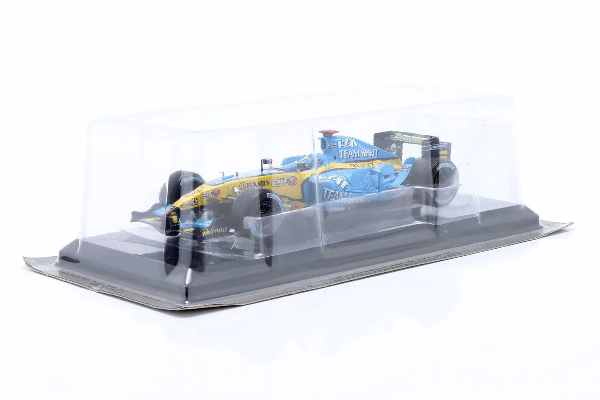 OPO 10 - Fórmula 1 Escala 1/24 Compatible con Renault R25 Fernando Alonso 2005 Campeón del Mundo Model Car OR028