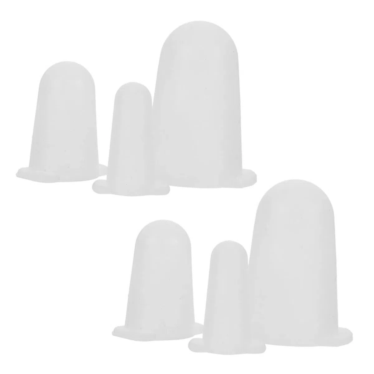 Fundas de Silicona 6 Piezas para Boquillas de Repostería en Color Claro | Protegen la Crema del Secado, Evitan Rayones y Deformaciones, Resistentes al Desgaste, para Manga Pastelera