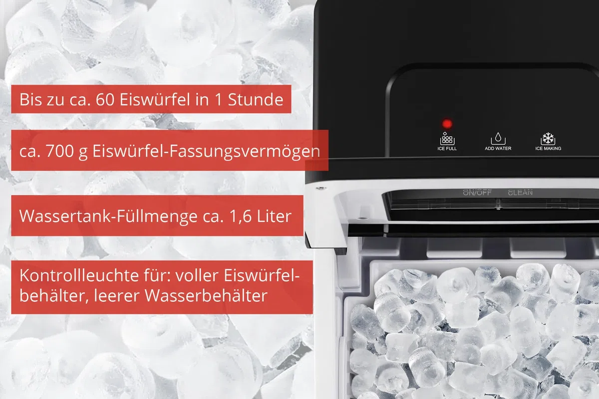 Unold Eisw?rfelzubereiter Freeze 120 W, 1,6 L (48935)