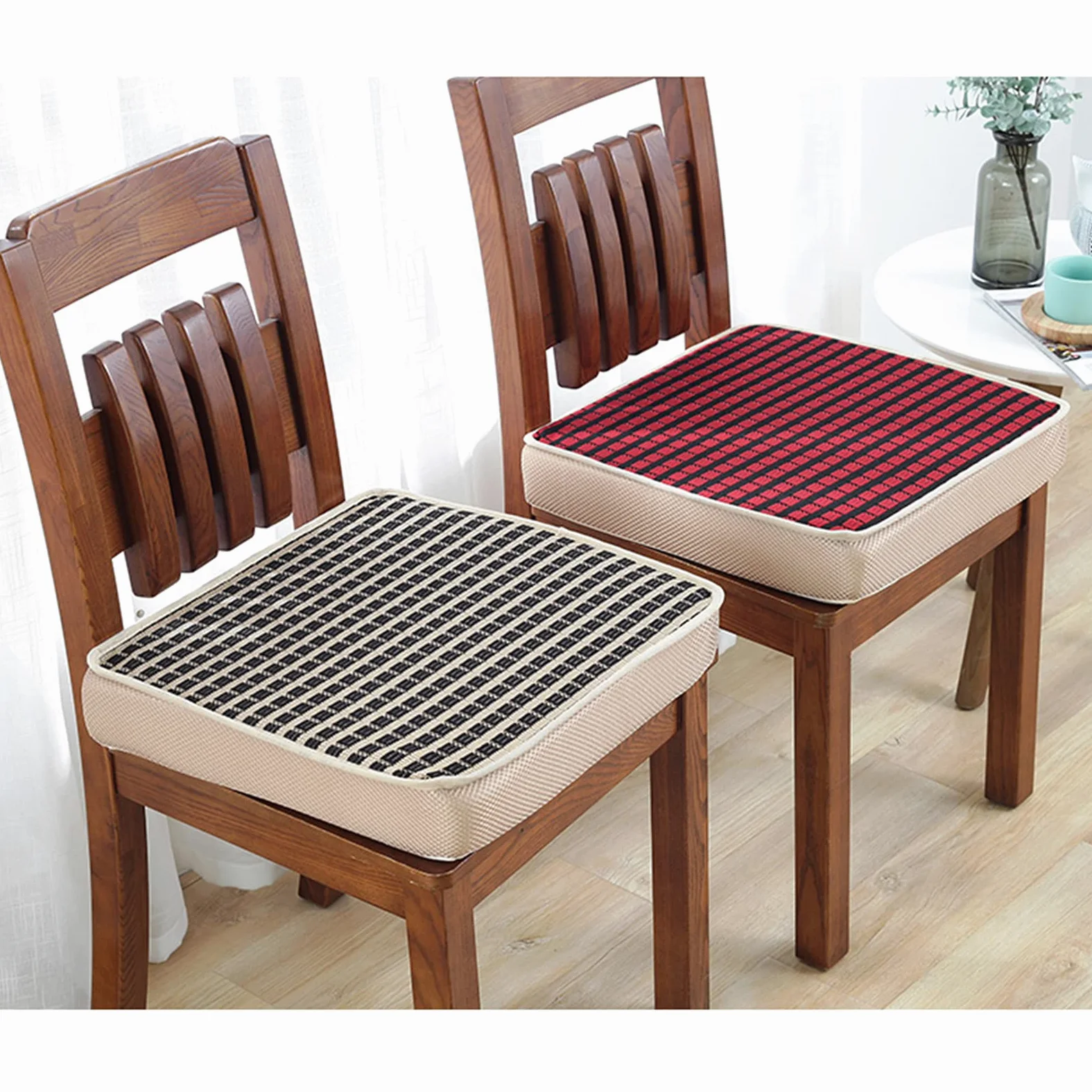 Cojín de asiento antiescaras de 50 x 50 cm, funda extraíble con cremallera, cómodo, antideslizante, transpirable, para cocina, dormitorio, oficina, alivio de presión