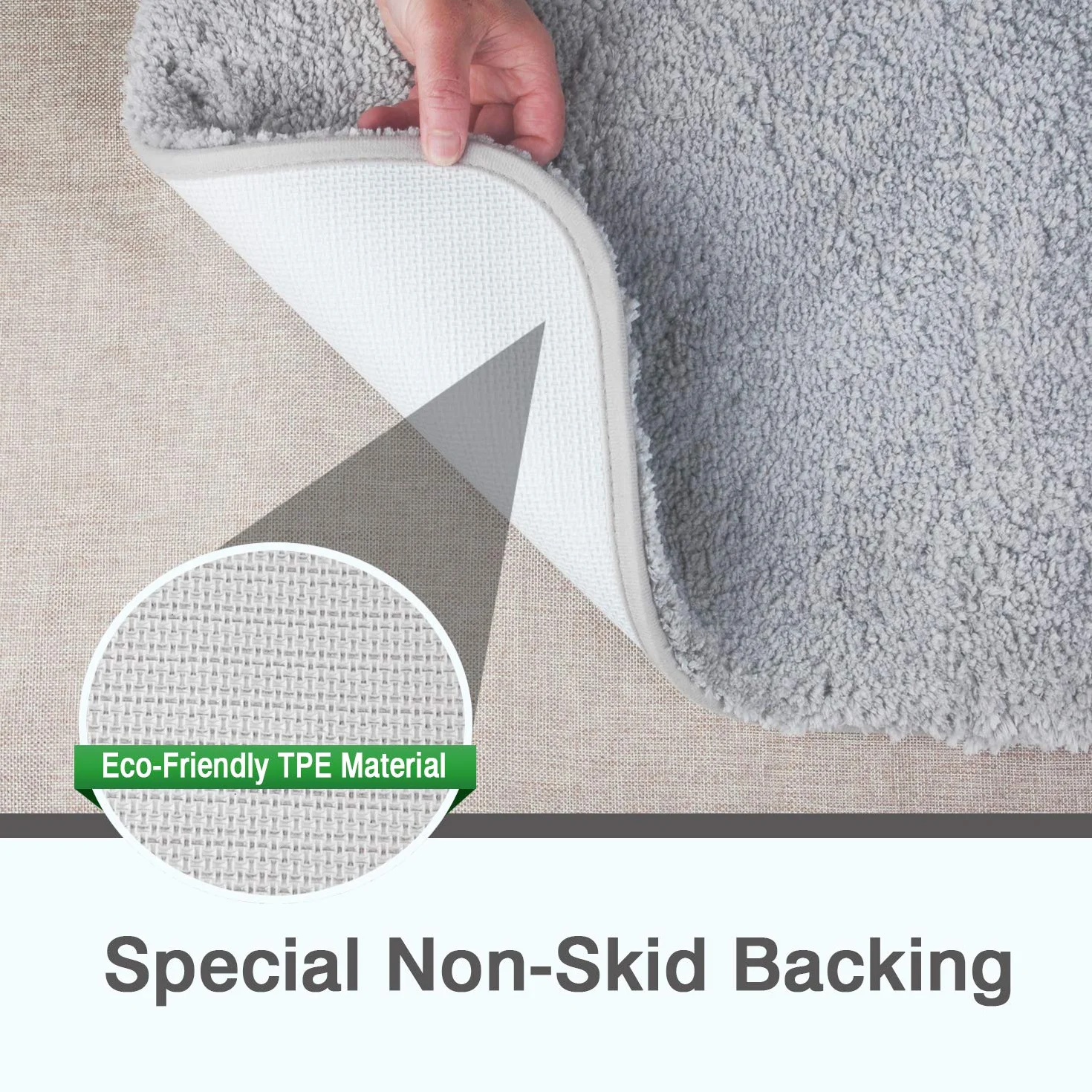 FCSDETAIL Alfombrilla de Baño Antideslizantes 80X150 cm, Tapete para el Piso Lavable a Máquina con Microfibras Suaves Absorbentes de Agua para Bañera, Ducha y Baño