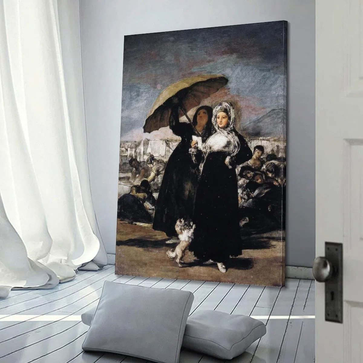 Francisco De Goya - Póster decorativo de las mujeres jóvenes, lienzo decorativo para pared, sala de estar, dormitorio, pintura de 60 x 90 cm