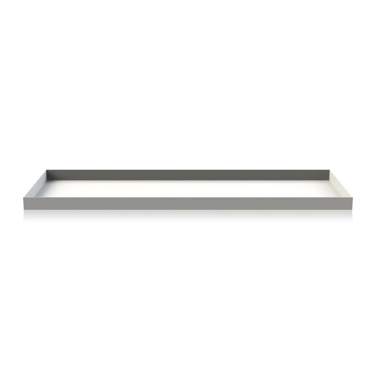 Cooee Design Tray - Bandeja (Acero Inoxidable, 50 x 18 x 2 cm), Color Blanco