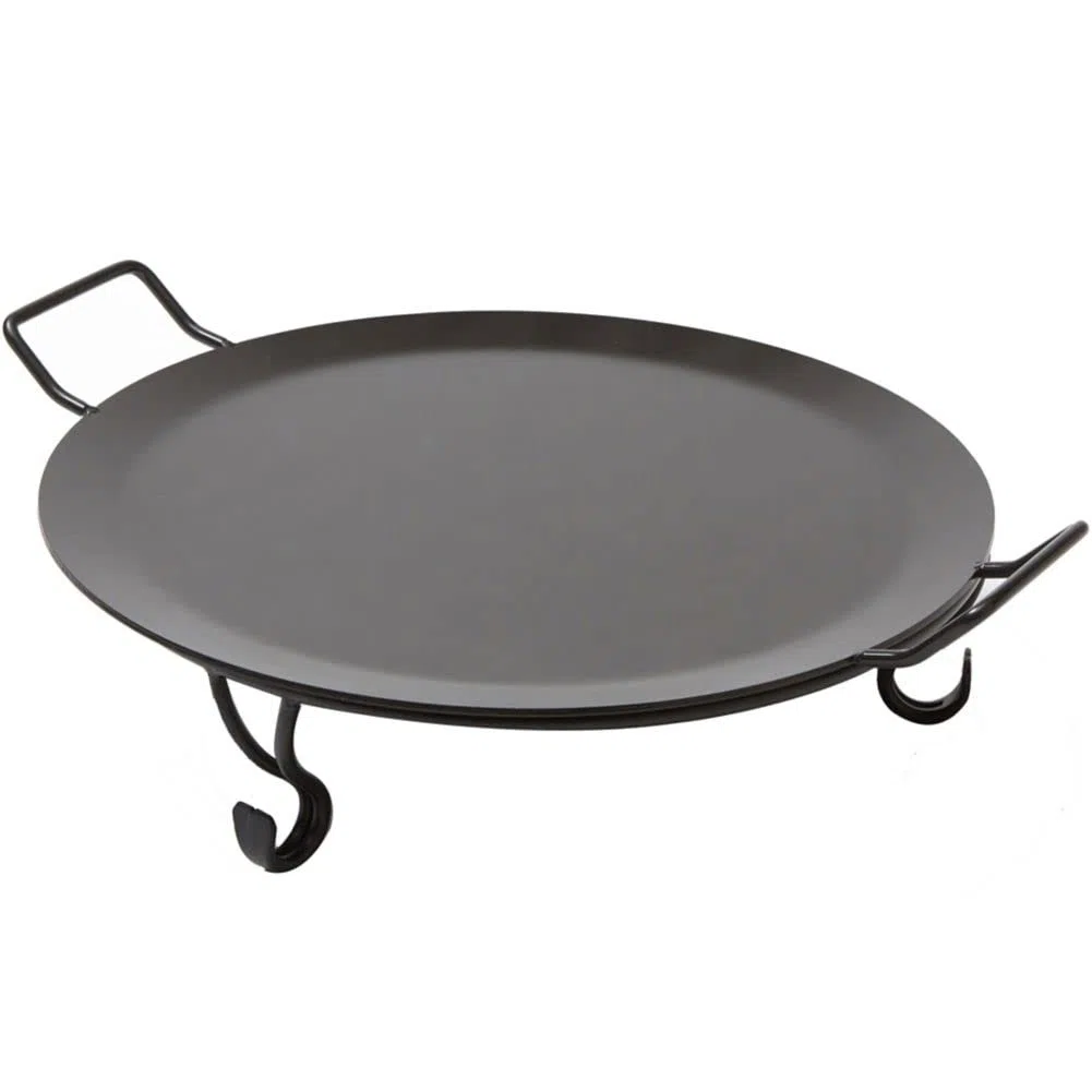 American Metalcraft GS18 Plancha y soportes, 21.125" de largo x 18" de ancho, color negro