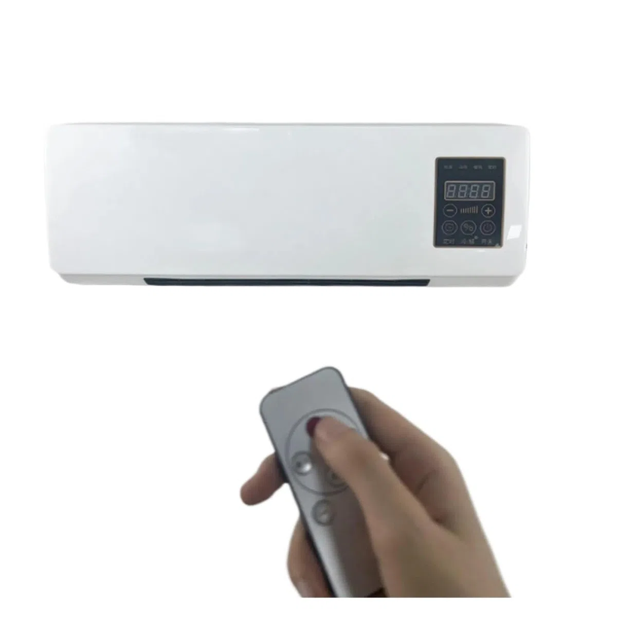 Calentador de pared de bajo consumo,Pantalla LCD,Temperatura ajustable,Calentador eléctrico de sobremesa montado en la pared for el hogar