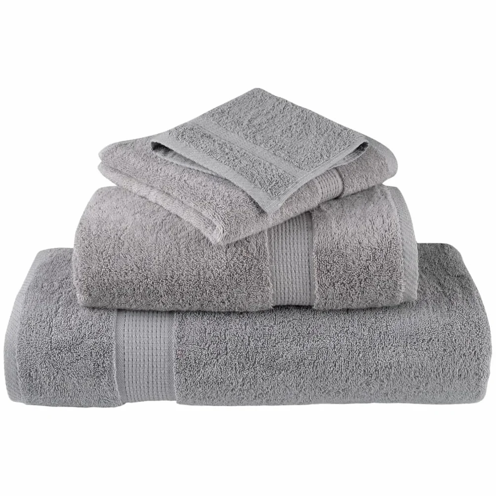 Toallas de Invitados SOLUND 10 uds Gris 30x50 cm 600 gsm Gris,137304