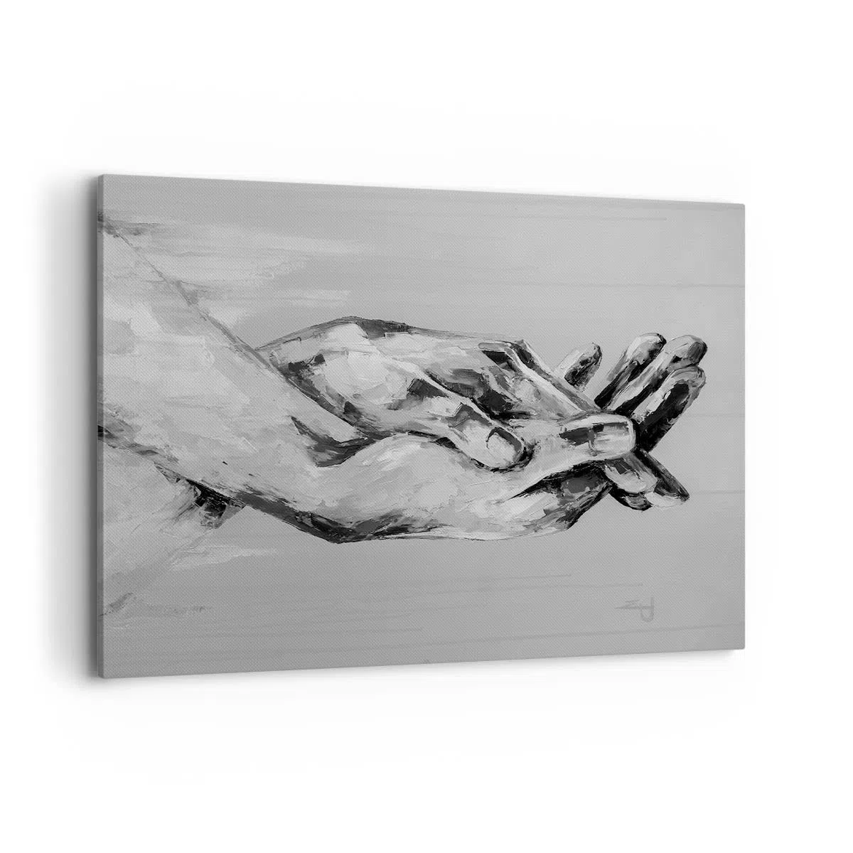 Lienzos decorativos 100x70cm Cuadro Sobre Lienzo Moderno Escrito A Mano Manos Blanco Y Negro Grande Dormitorio Cuadros Pared Imágenes Cuadros Decoracion Salon Wall Art Prints Decor AA100x70-4566