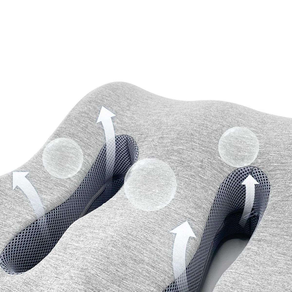 Cojín Elevador de Piernas, Soporte Ergonómico para El Nocturno, Gris Claro, Individual